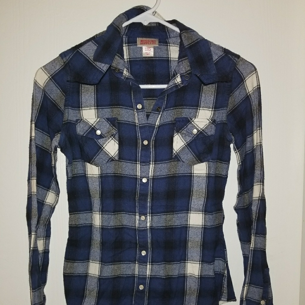 Mossimo plaid shirt size xs